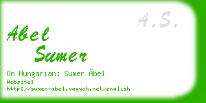 abel sumer business card